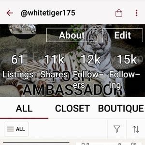 My white tiger 175 closet